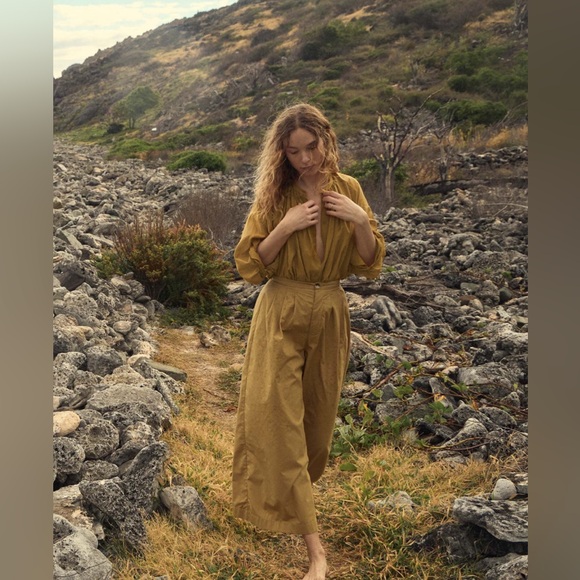 NWT Doen Valentin Pant in Bay Leaf - Picture 2 of 6